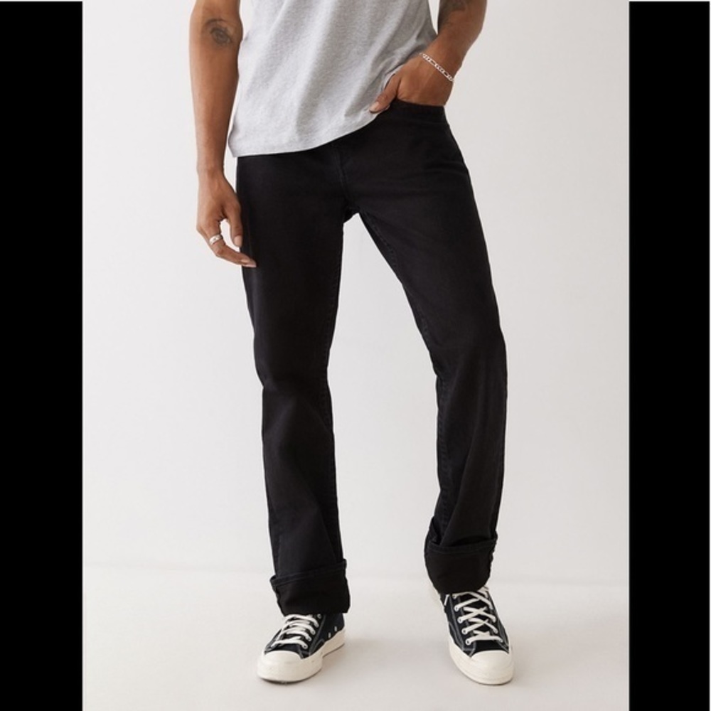 True Religion Gray Relaxed Jeans